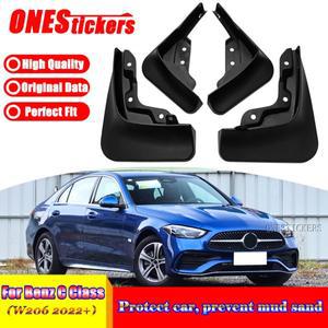 메르세데스 벤츠 호환 C 클래스 W206 C200 220 260 300 AMG 2022-2026 자동차 액세서리 앞뒤 펜더 머드가드