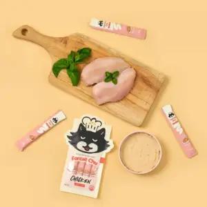 닥터펠리스 고양이 츄르 스틱 간식 대용량 포캣츄 닭가슴살 60개입 4개x15팩