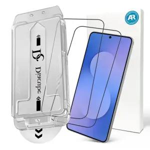 다이아큐브 갤럭시S25FE 초고화질 저반사 AR 강화유리 원터치 먼지완벽제거 셀프 부착 (저지문/풀커버/케이스 호환) 휴대폰 액정보호필름 2매