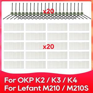 Lefant M210 / OKP K2 K3 로봇 진공 교체 예비 부품 액세서리 사이드 브러시 헤파 필터 호환