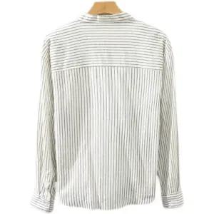 화이트 헨리넥 셔츠 남성 차이나카라 여름 구김없는 린넨