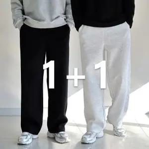[맨즈북]1 1 청소년 롱바지 남자 일자와이드 고등학생 츄리닝