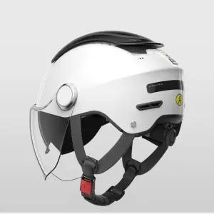 여름 통풍 반모 경량 바이저 헬멧 화이트 시원한 클리어 오토바이