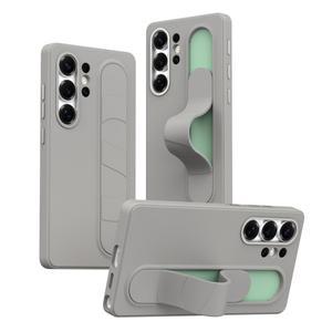 삼성 갤럭시 S26 S25 S24 S23 울트라 FE 매트 TPU PC 그립 스마트 케이스 소프트 실리콘 슬라이딩 손목밴드