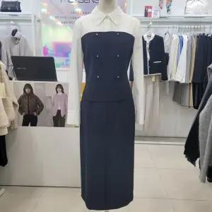 [미센스][김천구미모다점]더블버튼뷔스티에블라우스MB59BLM181Z_KG