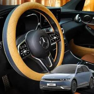 [JED] 가죽 핸들커버 원형 타공형 아이오닉5 엠보싱