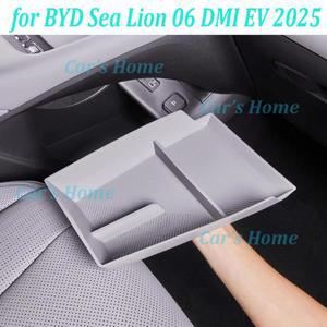 BYD 씨라이언 06 DMI EV 2025용 센터 콘솔 하단 수납함 팔걸이 아래 실리콘 차량용 인테리어 액세서리