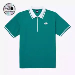 (국내매장판) 노스페이스 남성 아이스 필드 반팔 집업 폴로 NT7PQ07CGRE