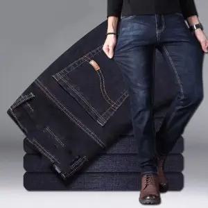 여름 남성 청바지 스판 캐주얼 팬츠 블랙 데님 캐주얼 슬랙스 스판 청바지 남자 데님팬츠 밴딩 남성바지