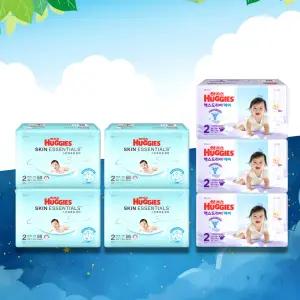 [하기스 낮밤-밴드 2단계] 스킨에센셜 썸머 (58매x4팩) + 맥스드라이 에어 (50매x3팩)