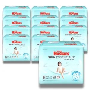하기스 2026 스킨에센셜 썸머 팬티 6단계 28매 12팩 (특대용량)