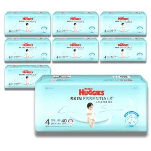 하기스 2026 스킨에센셜 썸머 팬티 4단계 40매 8팩 (대용량)