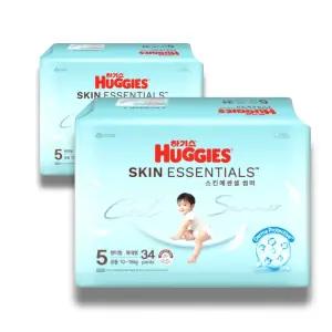 하기스 2026 스킨에센셜 썸머 팬티 5단계 34매 2팩