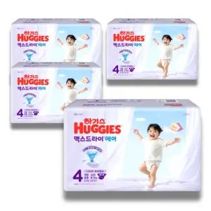 하기스 2026 맥스드라이 에어 밴드 4단계 (공용) 52매 4팩