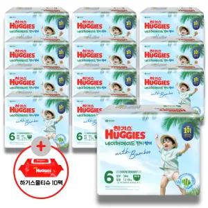 (사은 물티슈) 하기스 2026 네이처메이드 썸머 팬티 6단계 (공용) 34매 12팩 (특대용량)