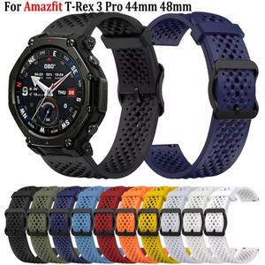 Amazfit T-Rex 3 Pro 48mm 실리콘 스트랩 스마트 호환 워치 밴드 코레아용 22mm 스포츠  팔찌