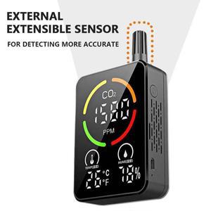 알람 기능이 있는 이산화탄소 측정기, NDIR 센서, 대기질 모니터, CO2 감지기, 온도 습도, 농도 테스터