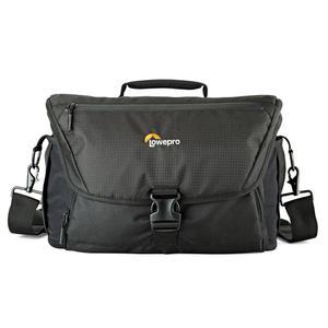Lowepro LP37142, Nova 200 AW II 메신저 케이스, 카메라 가방, 맞춤형, 휴대용, 부착형 24-105mm, 소형 드론, 3-5개의 추가 렌즈, 플래시, 블랙 1-2 프로 DSLR 장착