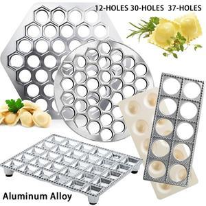 만두 금형 DIY 라비올리 프레스 메이커 합금 알루미늄 스탬프 커터 트레이 및