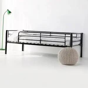 싱글 침대 프레임 가드형 심플 학생용 철제 침대 프레임 1인용 금속 내구성 낙상방지 자취방 가구 원룸