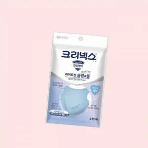크리넥스 라이트핏 슬림 쿨 새부리형 마스크 블루 소형 5P X 14EA 쿨마스크 중형 4599055