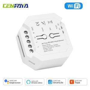 스마트 와이파이 블루투스 트라이액 디머 스위치 조명 버튼 220V Google AC LED 벽걸이형 300W용 호환 Alexa Home 110V 푸시