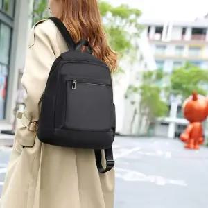 사이드 포켓 전면 가방 수납 지퍼 많은 데일리 백팩 여름백팩 귀여운백팩 용백팩 스트링백팩 패브릭백팩