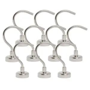 대왕 고리자석 후크 20mm 1SET(10P) 초강력 네오디움 자석 마스크걸이