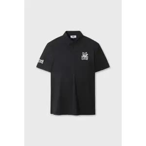 [왁][왁 골프 WAAC] 플레이어스 에디션 엠블럼 폴로 블랙 WMTCM26902 BKX