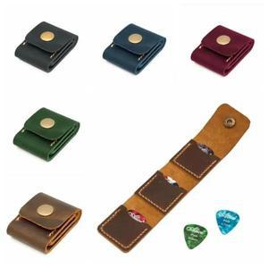 인조 가죽 기타 피크 케이스 대용량 내구성 홀더 선물과 저장 주머니 상자