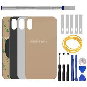 아이폰 XS Max 대형 카메라 홀 유리 패널 배터리 백 커버 하우징 케이스 후면 수리 도구 3M 접착제 추가