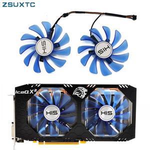 HIS RX580 RX 590 580 아이스 QX2 OC 4GB 터보 8GB 비디오 카드 냉각용 GPU 쿨러 팬, CF1010U12S FDC10H12S