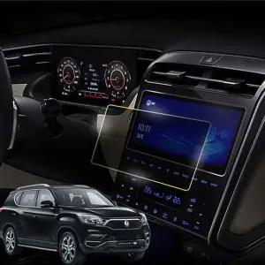 G4렉스턴 전용 네비게이션 보호필름 확장형필름 풀커버필름