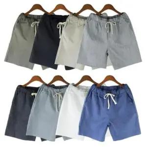 [JED] 남 5부 면바지 슬림핏 남성마반바지 와이드 DM190518