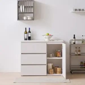 [히트가구] FC101 다용도 서랍 수납장 1000 1color (착불)