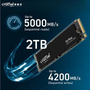Crucial P3 Plus 2TB PCIe Gen4 3D NAND NVMe M.2 2280 SSD 최대 5000 MBs - CT2000P3PSSD8