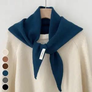 프리미엄 울100 미니 삼각 스카프 머플러
