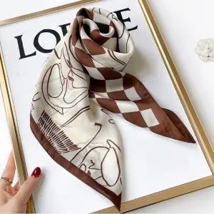 여성스카프 쁘띠스카프 장식 선물 모조실크스카프 여자 가방 프린팅 머플러