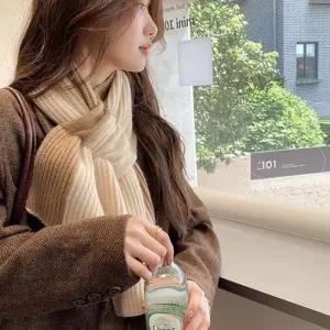 두가지 외출 미니카프 색상 예쁜 가을스카프 니트 스카프 쁘띠카프
