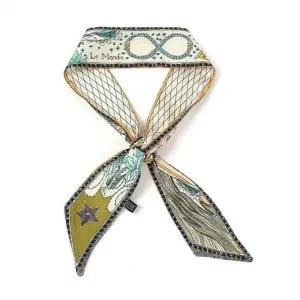 ( )양면 프린 스카프 미 실크 머플러 끈 타이 봄 여름 실크스카프 미니스카프 타이스카프 여름스카프 봄스