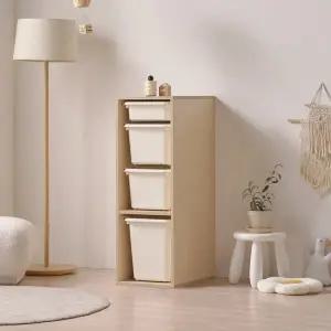 [인터데코]아이방,거실,침실 활용도 높은 바구니 수납장 37cm P0000CEL (착불)