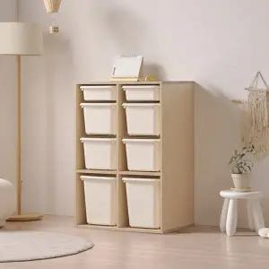 [인터데코]아이방,거실,침실 활용도 높은 바구니 수납장 72cm P0000CEM (착불)