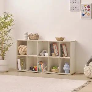 [인터데코]아이방 감성 교구 정리 수납 책장 2단 120cm P0000BRB (착불)