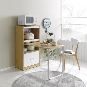 [인터데코]좁은공간 인출식 확장형 렌지대 수납 식탁 조리대 P0000BMW (착불)