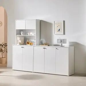 [인터데코]주방과 거실 정리를 위한 실용적 다용도 수납장 200cm P0000BVZ (착불)