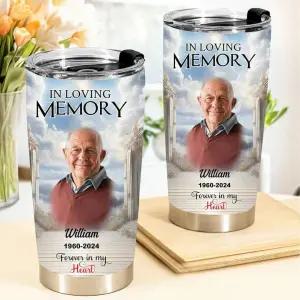 사랑에 빠진 추억 업로드 사진 천국 게이트 스카이 사는 내 마음의 큰 조각 개인 맞춤 텀블러 기념 공감