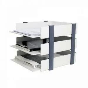 ( )플라스틱 정리함 트레이 3단 서류 다용도 서류함 사무용 탁상용