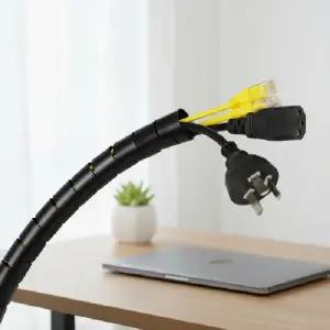 ( )전선정리 튜브 2m 10mm 전선보호 감싸개 배선정리 홀더 깔끔한 코드정리대