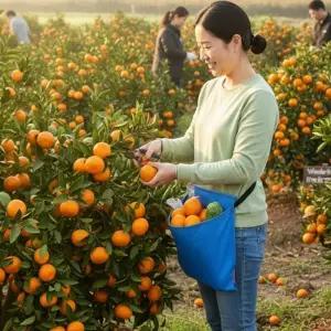 ( )채집 수확 앞주머니 앞치마 과일 야채 체험 농장