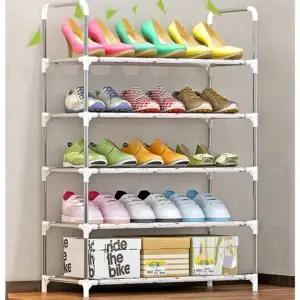 (옵션 5단 신발장 - 그레이)조립식 신발장 정리대 5단 현관 선반 슈즈렉